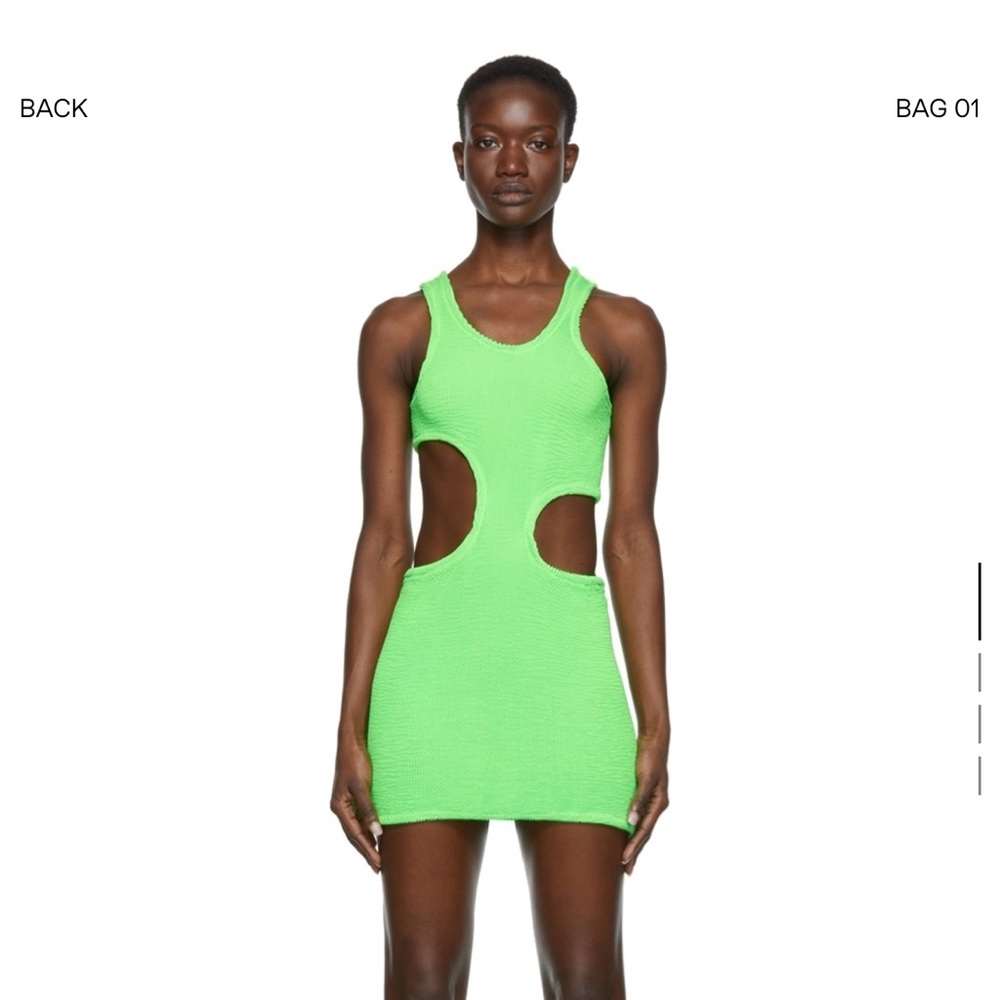 Rielli green knit mini dress. Size S